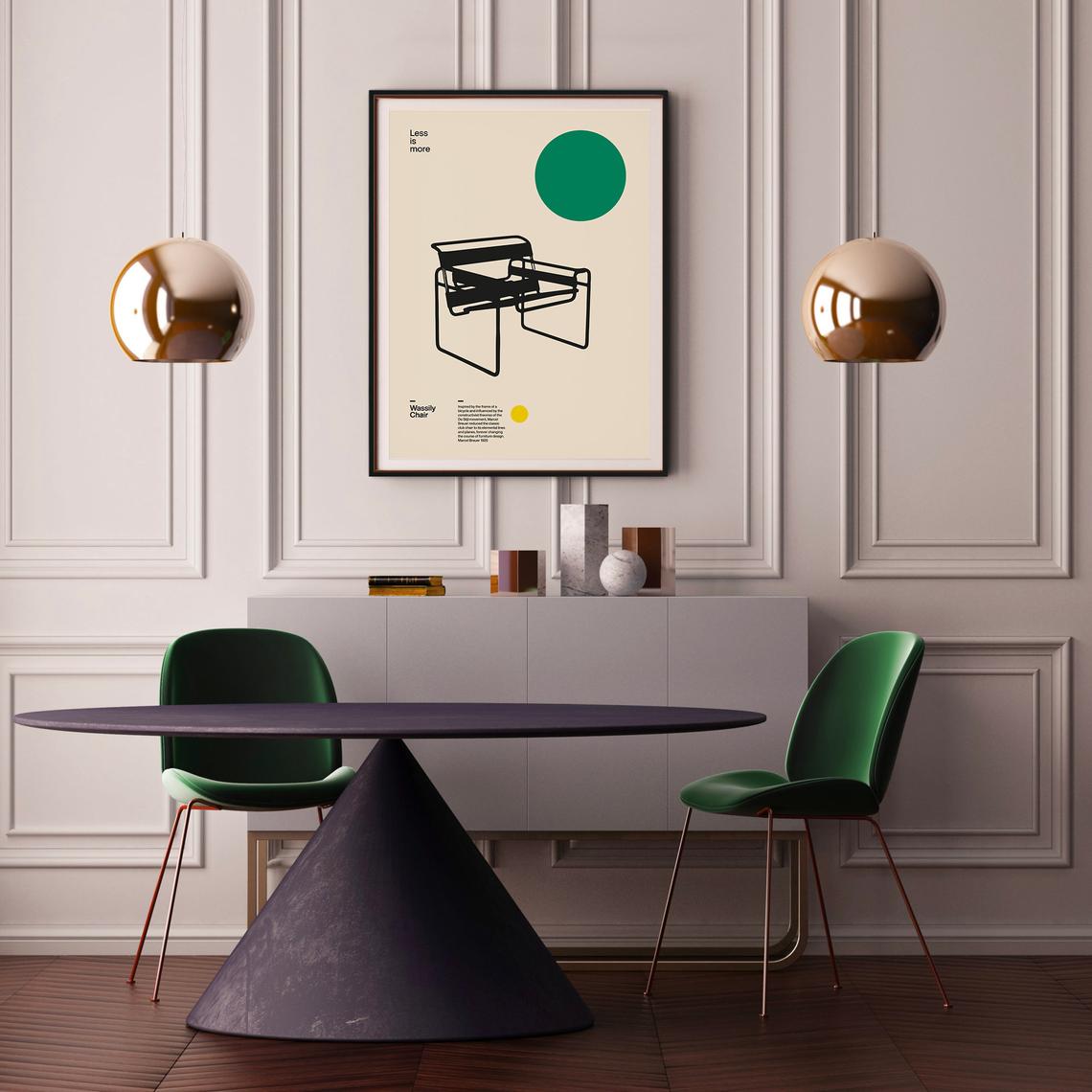 Representation of the Wassily Chair - Marcel Breuer