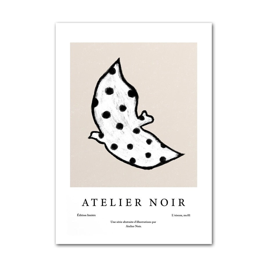 Atelier noir - représentation et art abstrait